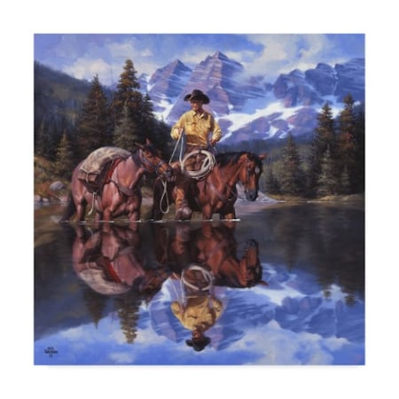 Jack Sorenson 'Reflections Of The Rockies' Canvas Art,18x18
